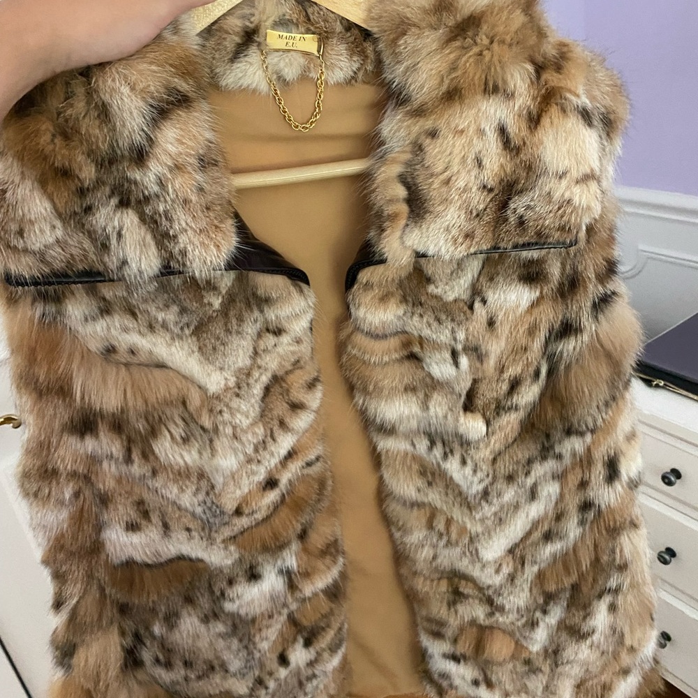 Woman’s fur vest